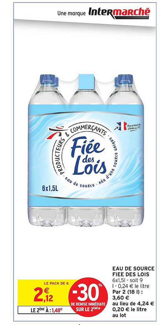 EAU DE SOURCE FIEE DES LOIS