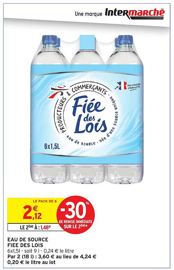 EAU DE SOURCE FIEE DES LOIS