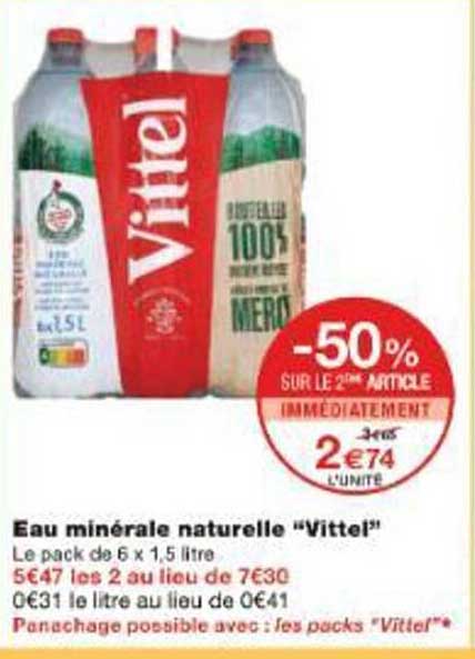 Eau minérale naturelle “Vittel”