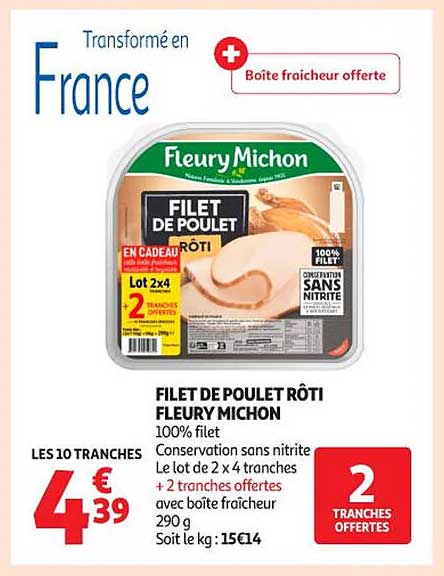 FILET DE POULET RÔTI FLEURY MICHON