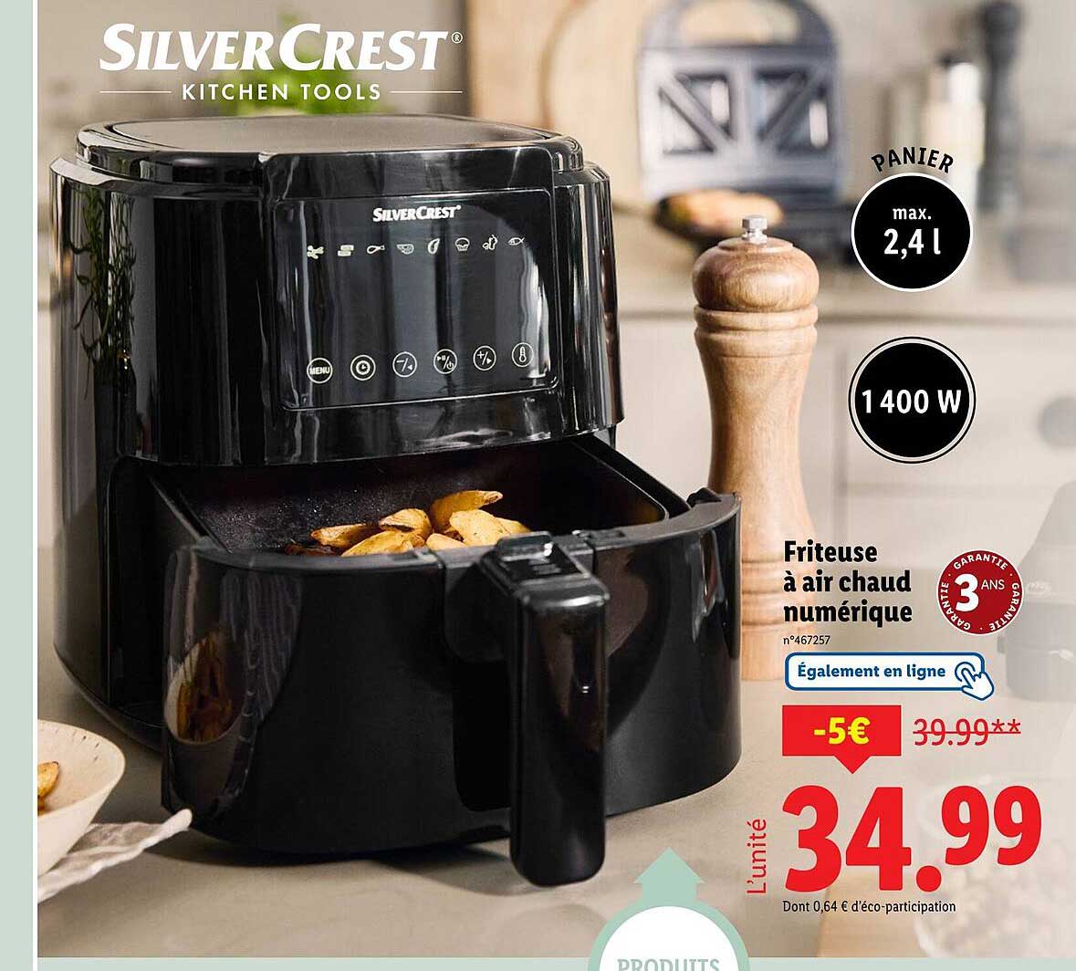 Friteuse à air chaud numérique