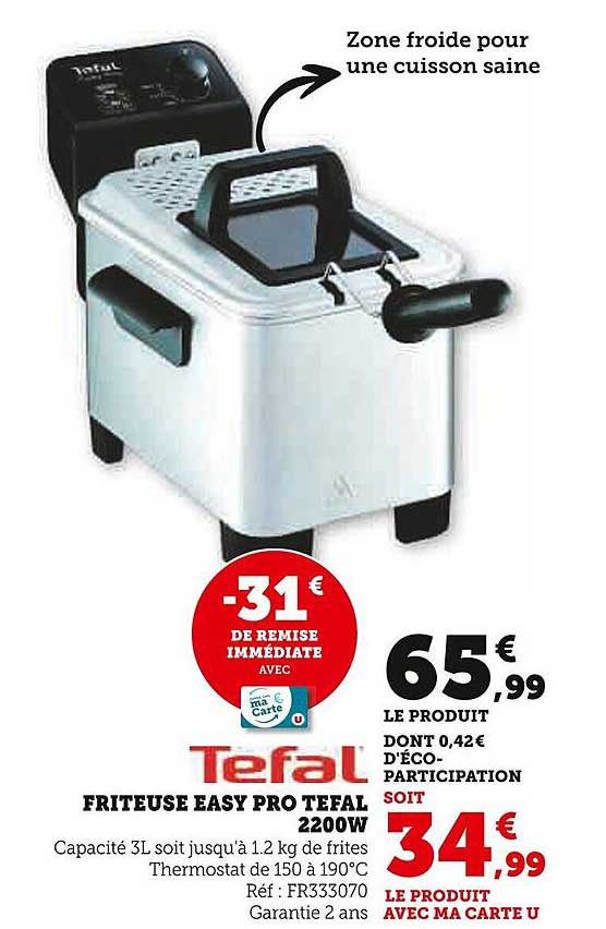 FRITEUSE EASY PRO TEFAL 2200W