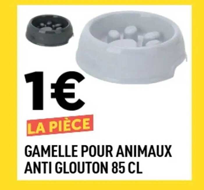 GAMELLE POUR ANIMAUX ANTI GLOUTON 85 CL