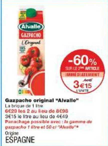 Gazpacho original "Alvalle"