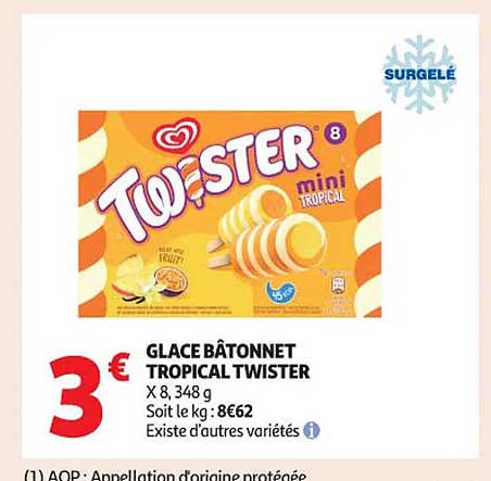 GLACE BÂTONNET TROPICAL TWISTER