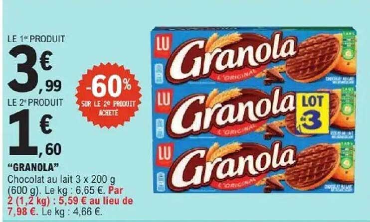 Granola - Chocolat au lait