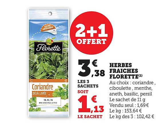 HERBES FRAÎCHES FLORETTE