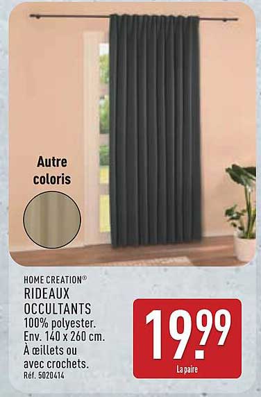 HOME CREATION® RIDEAUX OCCULTANTS