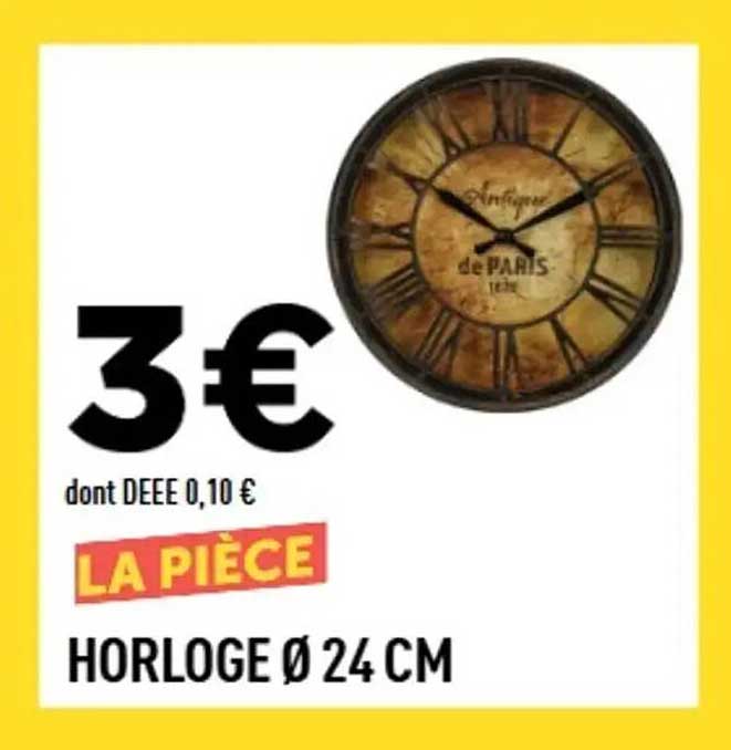HORLOGE Ø 24 CM