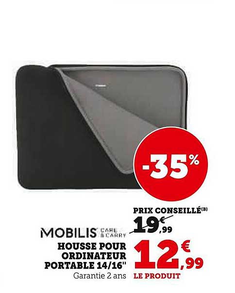 HOUSSE POUR ORDINATEUR PORTABLE 14/16"