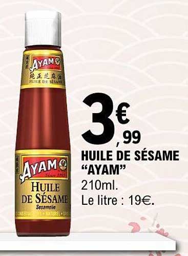 HUILE DE SÉSAME “AYAM”