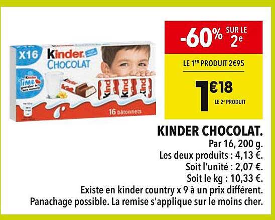 KINDER CHOCOLAT.