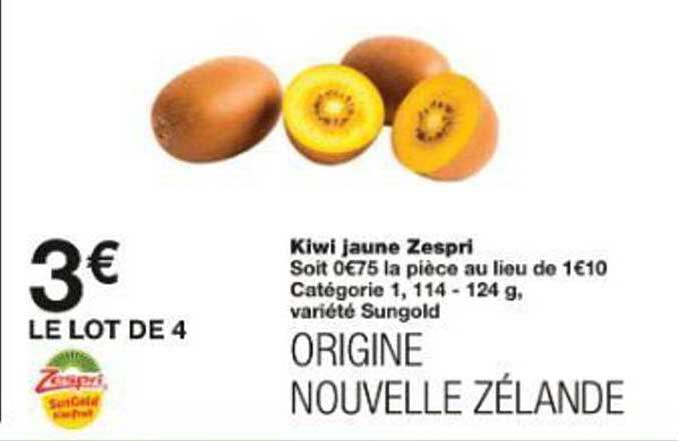 Kiwi jaune Zespri