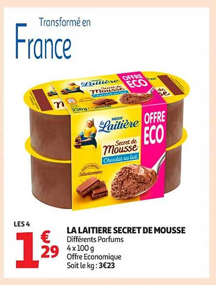 LA LAITIERE SECRET DE MOUSSE