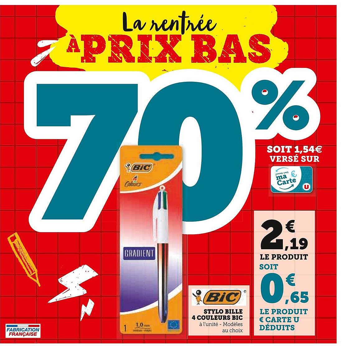La rentrée à prix bas