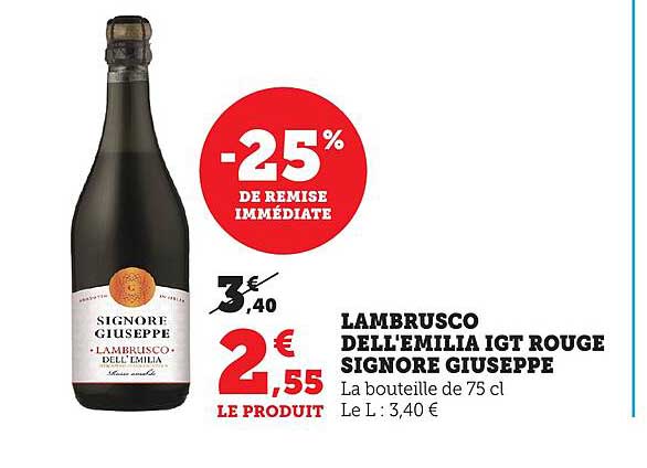 LAMBRUSCO DELL'EMILIA IGT ROUGE SIGNORE GIUSEPPE