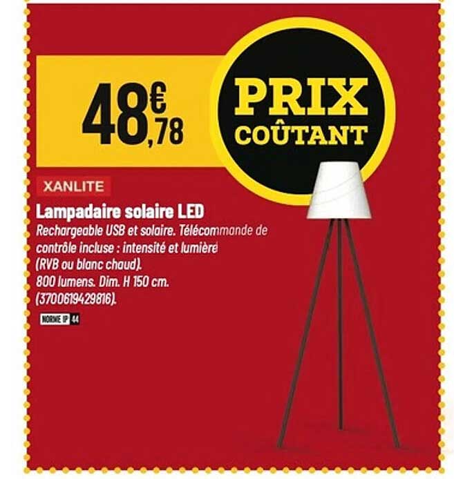Lampadaire solaire LED