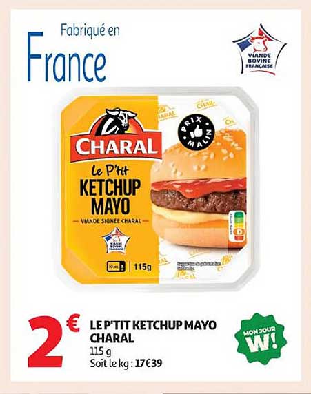 LE P'TIT KETCHUP MAYO CHARAL