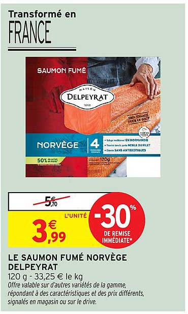 LE SAUMON FUMÉ NORVÈGE DELPEYRAT