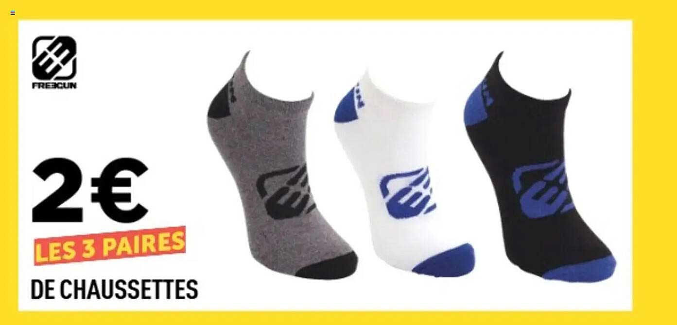 LES 3 PAIRES DE CHAUSSETTES