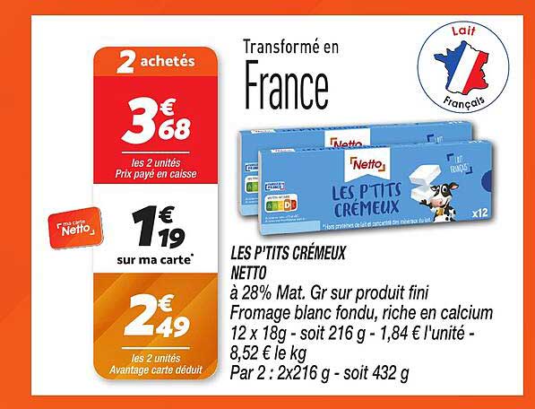 LES P'TITS CRÉMEUX NETTO