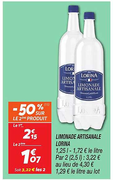 LIMONADE ARTISANALE LORINA