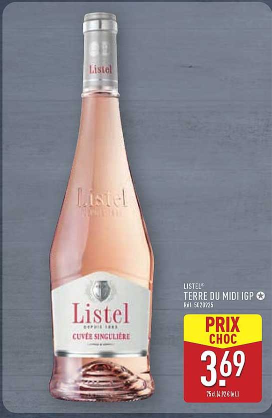 LISTEL TERRE DU MIDI IGP CUVÉE SINGULIÈRE