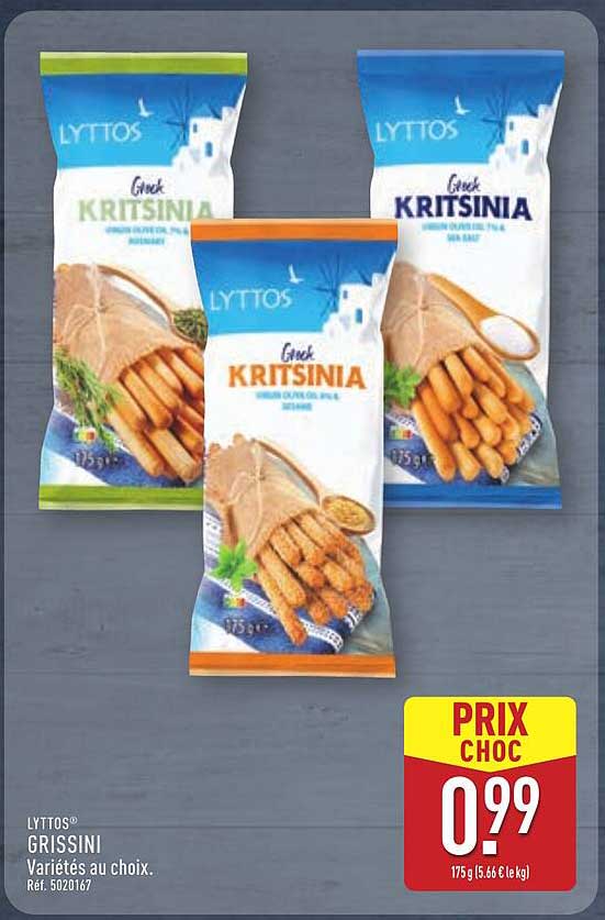 LYTTOS® GRISSINI Variétés au choix.