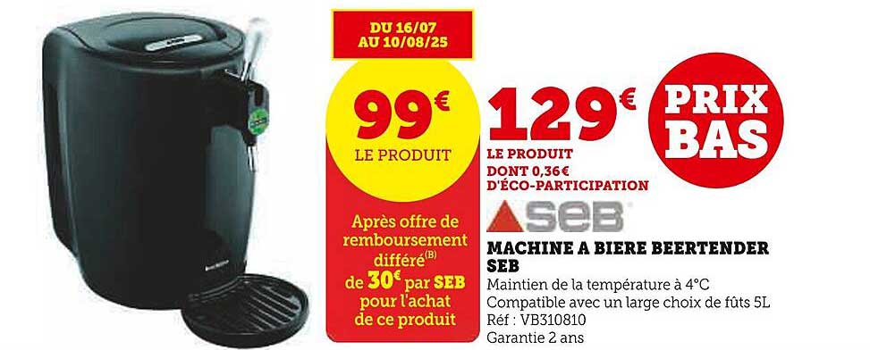 MACHINE A BIERE BEERTENDER SEB