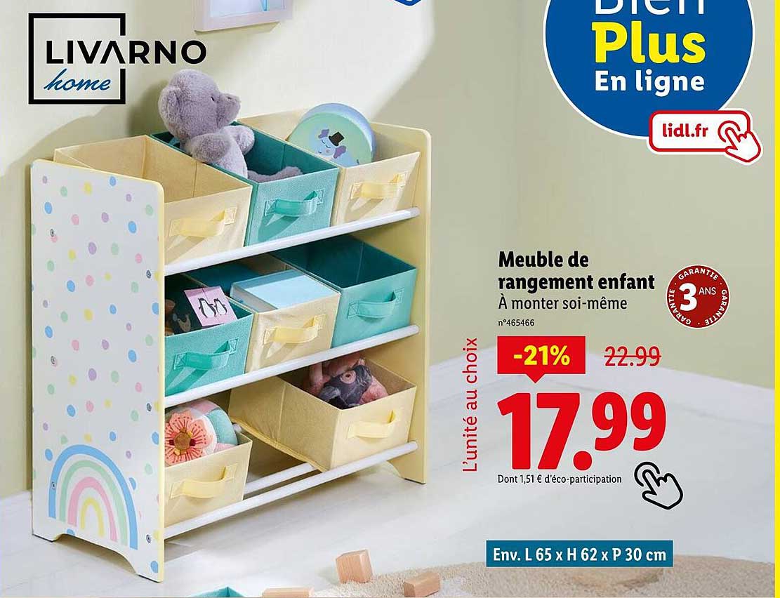 Meuble de rangement enfant