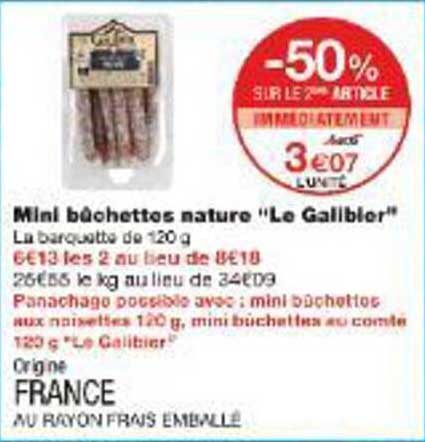 Mini bâchettes nature "Le Galibier"