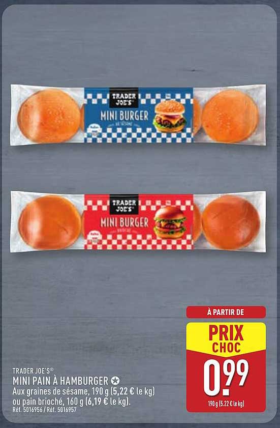 MINI PAIN À HAMBURGER
