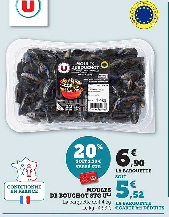 MOULES DE BOUCHOT STG U
