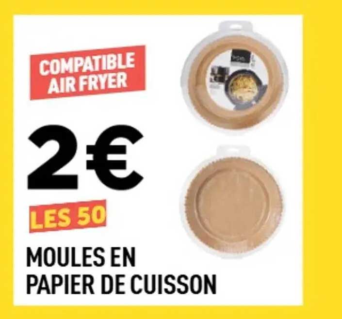 MOULES EN PAPIER DE CUISSON