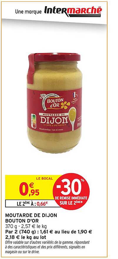 MOUTARDE DE DIJON BOUTON D'OR