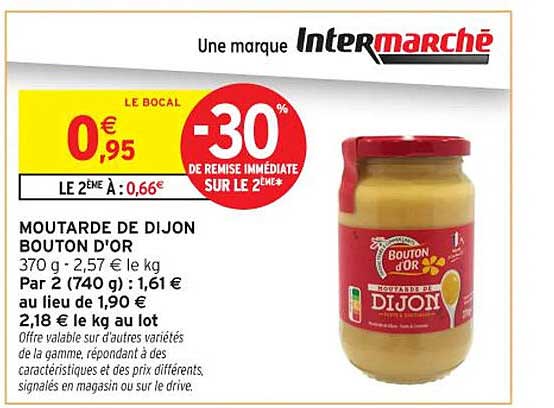 MOUTARDE DE DIJON BOUTON D'OR