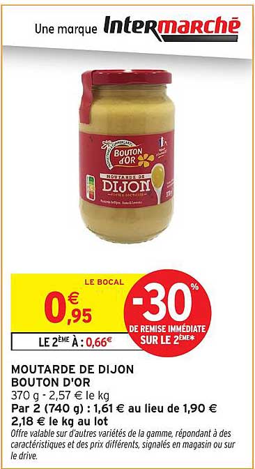 MOUTARDE DE DIJON BOUTON D'OR