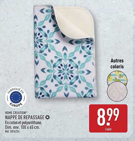 NAPPE DE REPASSAGE