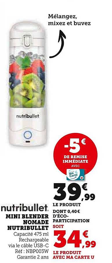 nutribullet MINI BLENDER NOMADE NUTRIBULLET