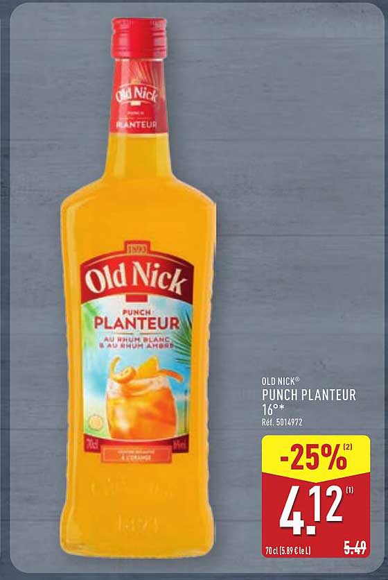 OLD NICK® PUNCH PLANTEUR 16*