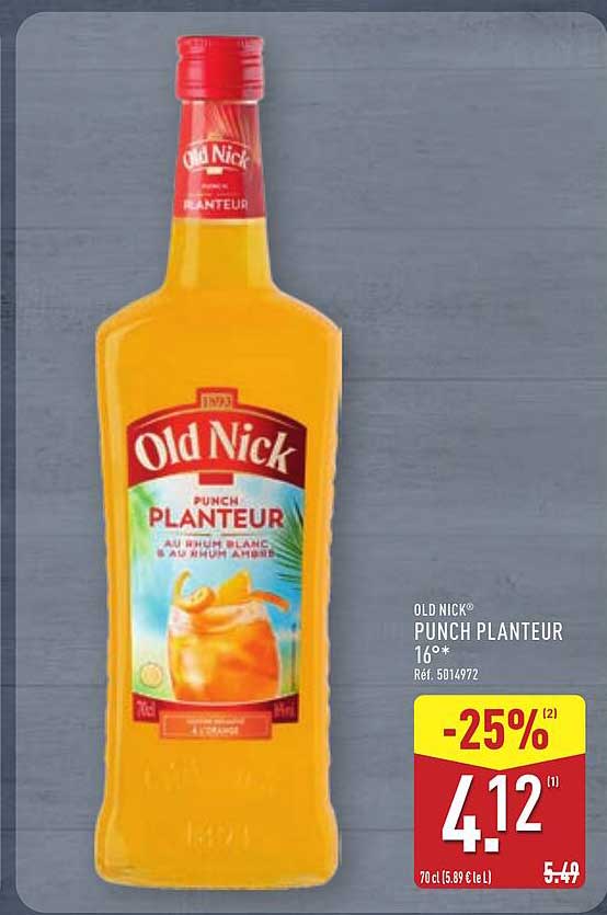 OLD NICK® PUNCH PLANTEUR 16*