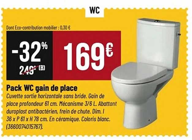 Pack WC gain de place
