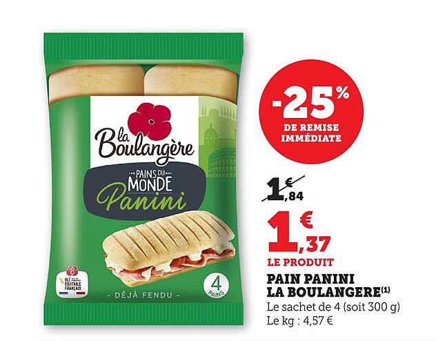 PAIN PANINI LA BOULANGERE