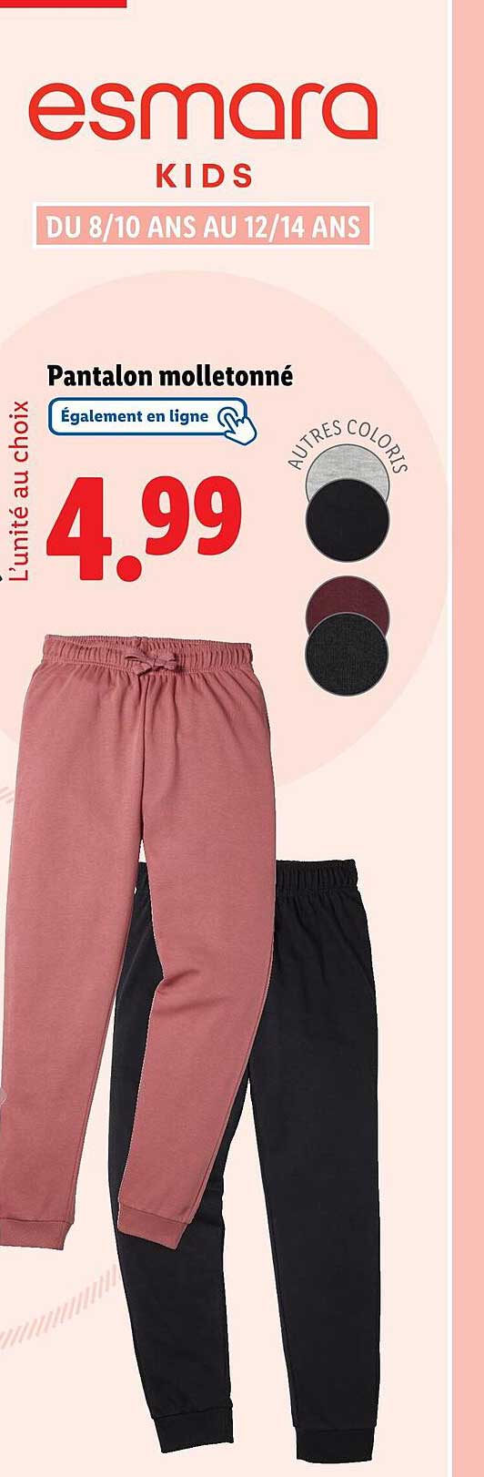 Pantalon molletonné