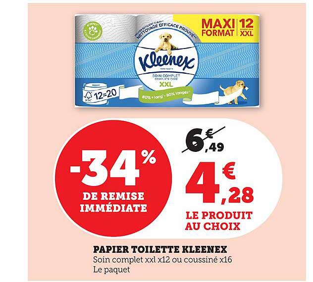 PAPIER TOILETTE KLEENEX