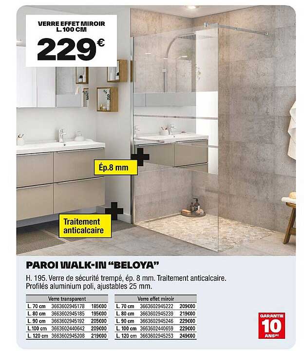 PAROI WALK-IN "BELOYA"