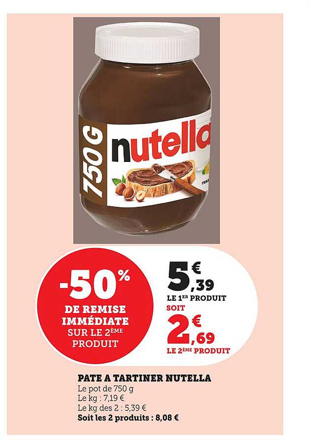 PATE A TARTINER NUTELLA