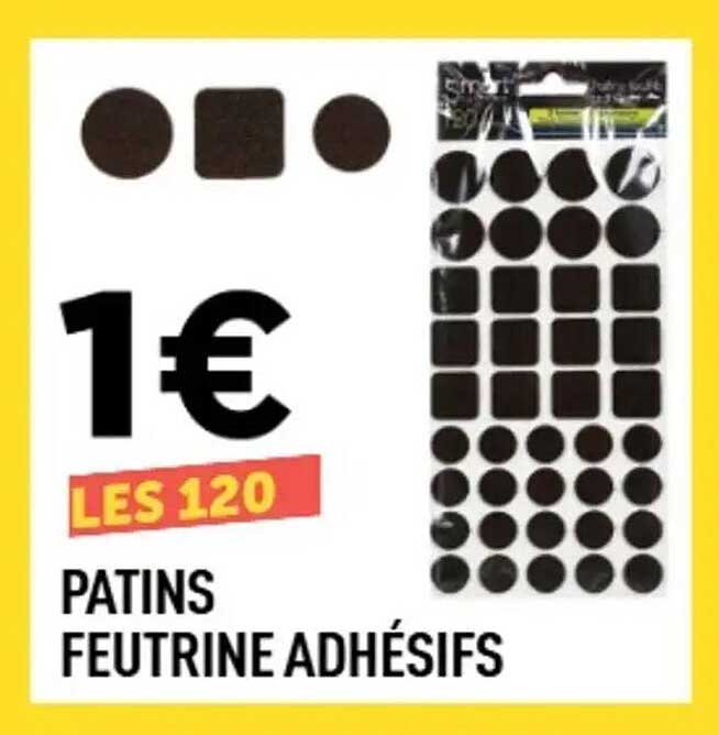 PATINS FEUTRINE ADHÉSIFS