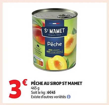 PÊCHE AU SIROP ST MAMET