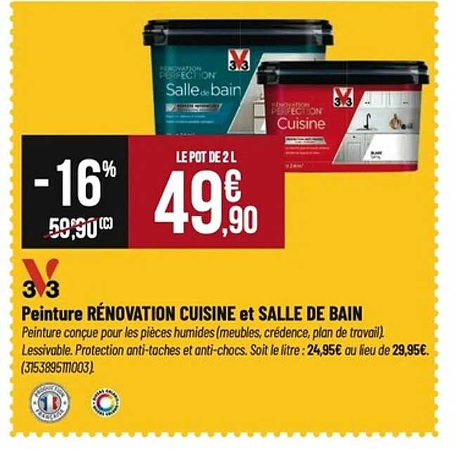 Peinture RÉNOVATION CUISINE et SALLE DE BAIN